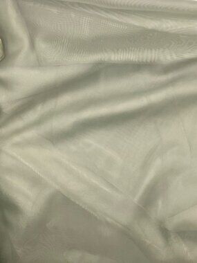 Vintage Made in Turkey 15 Yards Chiffon Olive Green Sheer Plain Voile Fabric